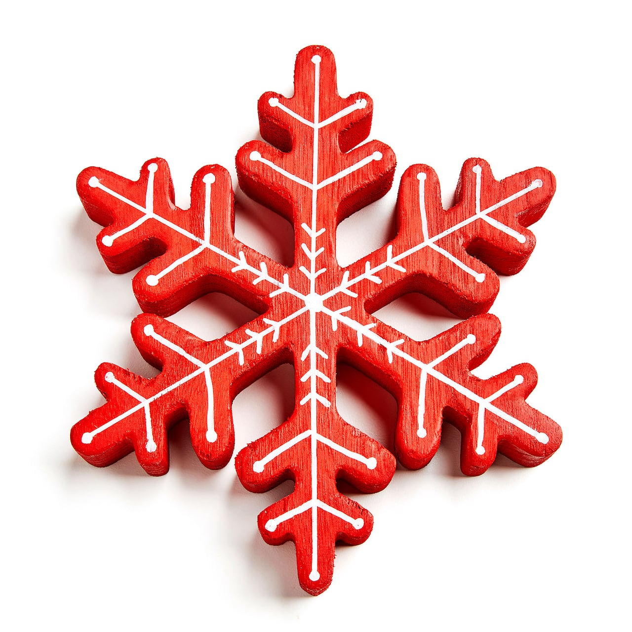 Red Christmas Snowflake